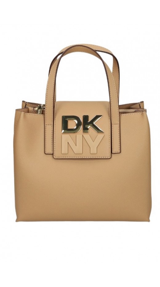 DKNY FAYE SATCHELS HANDBAG ΤΣΑΝΤΑ ΓΥΝΑΙΚΕΙΑ BEIGE