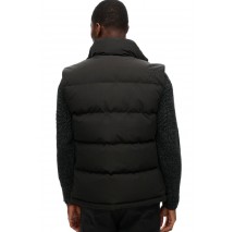 SUPERDRY D3 NON HOODED EVEREST GILET ΓΙΛΕΚΟ ΜΠΟΥΦΑΝ ΑΝΔΡΙΚΟ BLACK