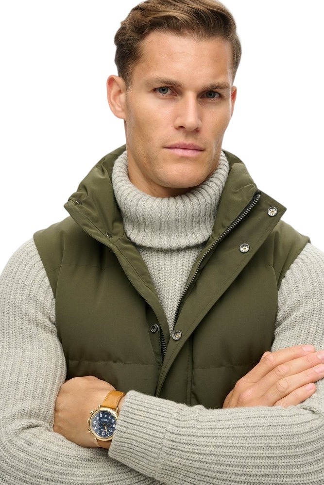 SUPERDRY D3 NON HOODED EVEREST GILET ΓΙΛΕΚΟ ΜΠΟΥΦΑΝ ΑΝΔΡΙΚΟ OLIVE