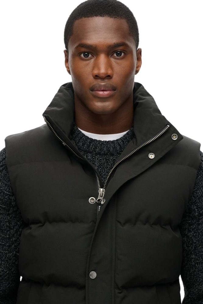 SUPERDRY D3 NON HOODED EVEREST GILET ΓΙΛΕΚΟ ΜΠΟΥΦΑΝ ΑΝΔΡΙΚΟ BLACK