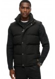 SUPERDRY D3 NON HOODED EVEREST GILET ΓΙΛΕΚΟ ΜΠΟΥΦΑΝ ΑΝΔΡΙΚΟ BLACK