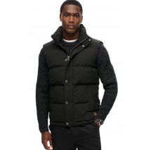 SUPERDRY D3 NON HOODED EVEREST GILET ΓΙΛΕΚΟ ΜΠΟΥΦΑΝ ΑΝΔΡΙΚΟ BLACK