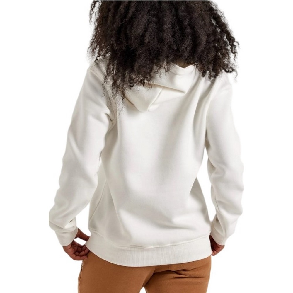 UGG REY UGGFLUFF LOGO HOODIE ΜΠΛΟΥΖΑ ΦΟΥΤΕΡ ΓΥΝΑΙΚΕΙΑ WHITE