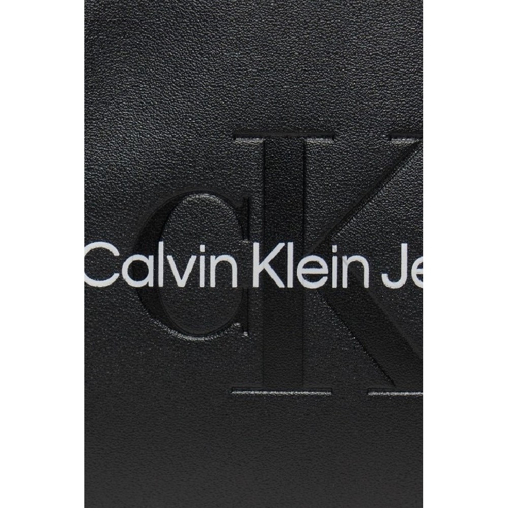 CALVIN KLEIN JEANS SCULPTED SQUARE BARREL BAG MONO ΤΣΑΝΤΑ ΓΥΝΑΙΚΕΙΑ BLACK