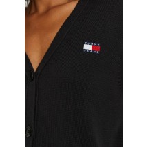 TOMMY JEANS  ESSENTIAL BADGE CARDIGAN EXT ΖΑΚΕΤΑ ΠΛΕΚΤΗ ΓΥΝΑΙΚΕΙΑ39 BLACK