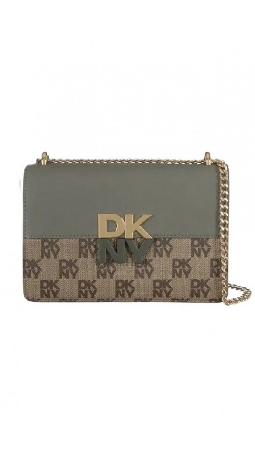 DKNY ECHO FLAPSHANDBAG ΤΣΑΝΤΑ ΓΥΝΑΙΚΕΙΑ BEIGE/KHAKI