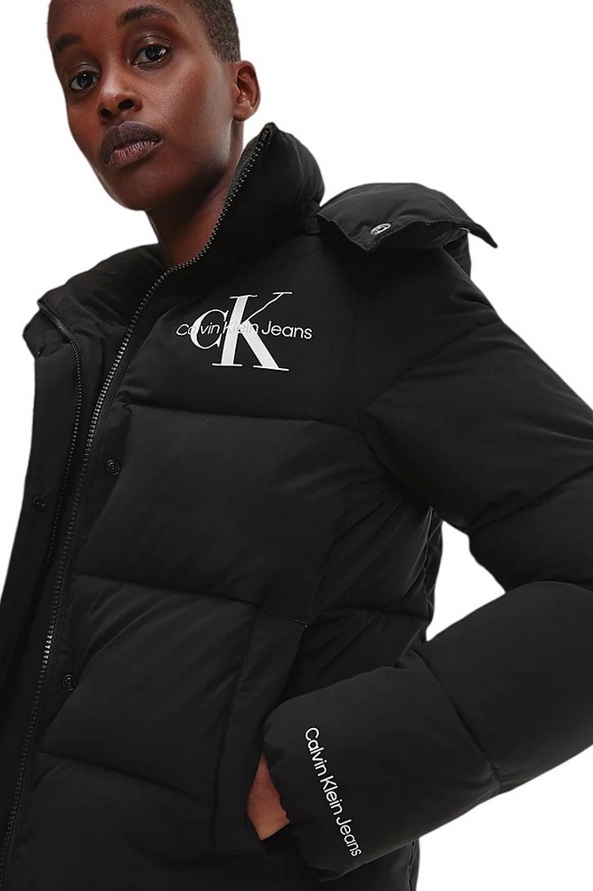 CALVIN KLEIN JEANS MWNON-DOWN SHORT PUFFER ΜΠΟΥΦΑΝ ΓΥΝΑΙΚΕΙΟ BLACK