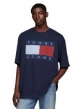 TOMMY JEANS RLX MELANGE FLAG TEE T-SHIRT ΜΠΛΟΥΖΑ ΑΝΔΡΙΚΗ NAVY