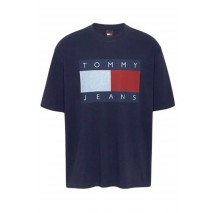 TOMMY JEANS RLX MELANGE FLAG TEE T-SHIRT ΜΠΛΟΥΖΑ ΑΝΔΡΙΚΗ NAVY