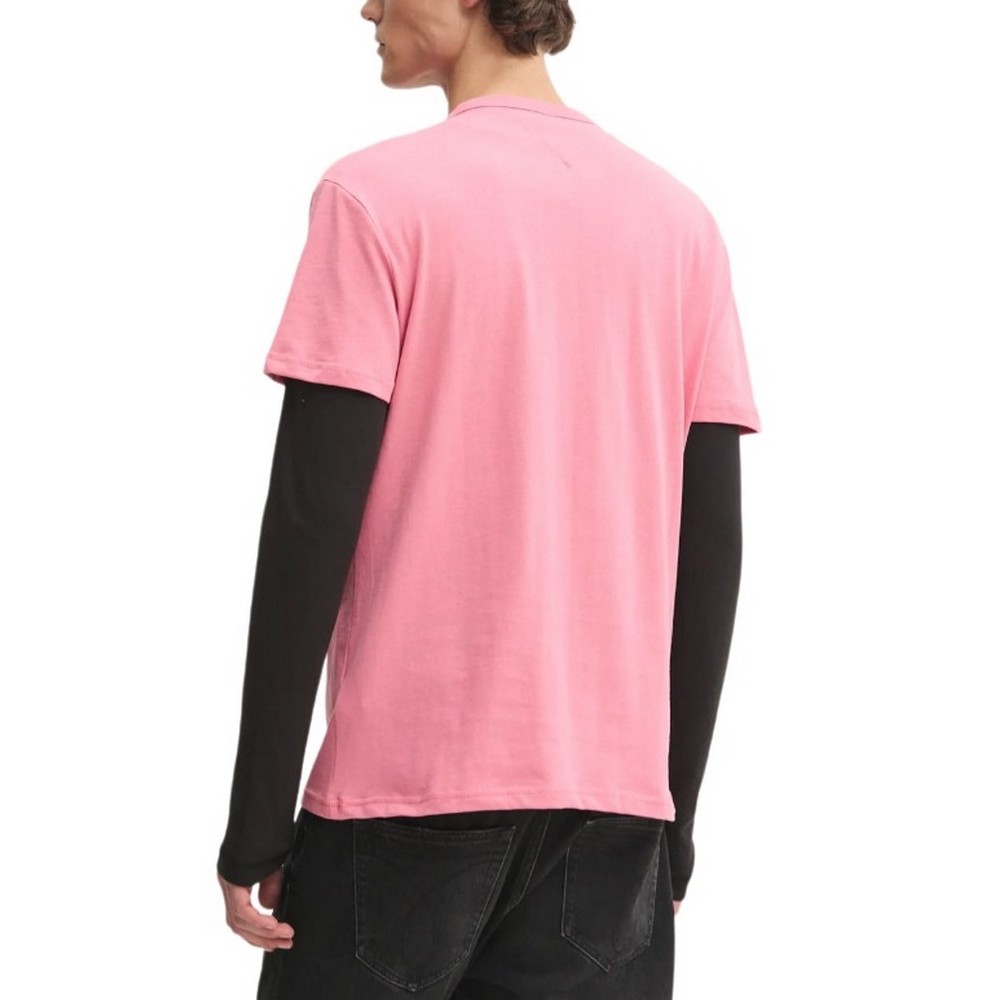 TOMMY JEANS REG BADGE TEE EXT T-SHIRT ΑΝΔΡΙΚΟ PINK