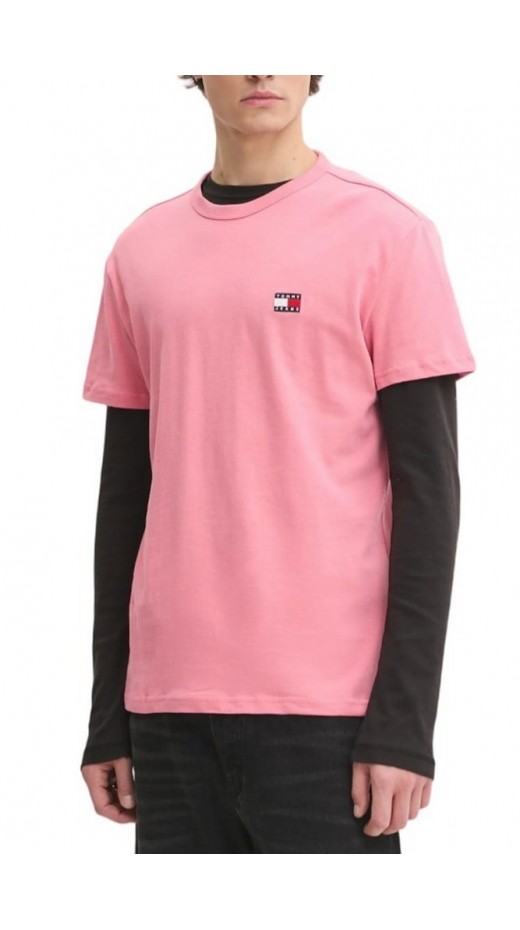 TOMMY JEANS REG BADGE TEE EXT T-SHIRT ΑΝΔΡΙΚΟ PINK