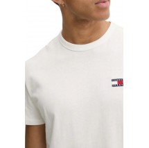 TOMMY JEANS REG BADGE TEE EXT T-SHIRT ΑΝΔΡΙΚΟ WHITE