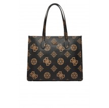 GUESS SILVANA GIRLFRIEND TOTE ΤΣΑΝΤΑ ΓΥΝΑΙΚΕΙΑ MOCHA