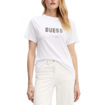 GUESS CN PYRAMIDE STUDS TEE T-SHIRT ΜΠΛΟΥΖΑ ΓΥΝΑΙΚΕΙΑ WHITE