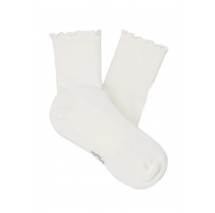 UGG KARSYN LETTUCE EDGE SOCK ΚΑΛΤΣΑ ΓΥΝΑΙΚΕΙΑ WHITE