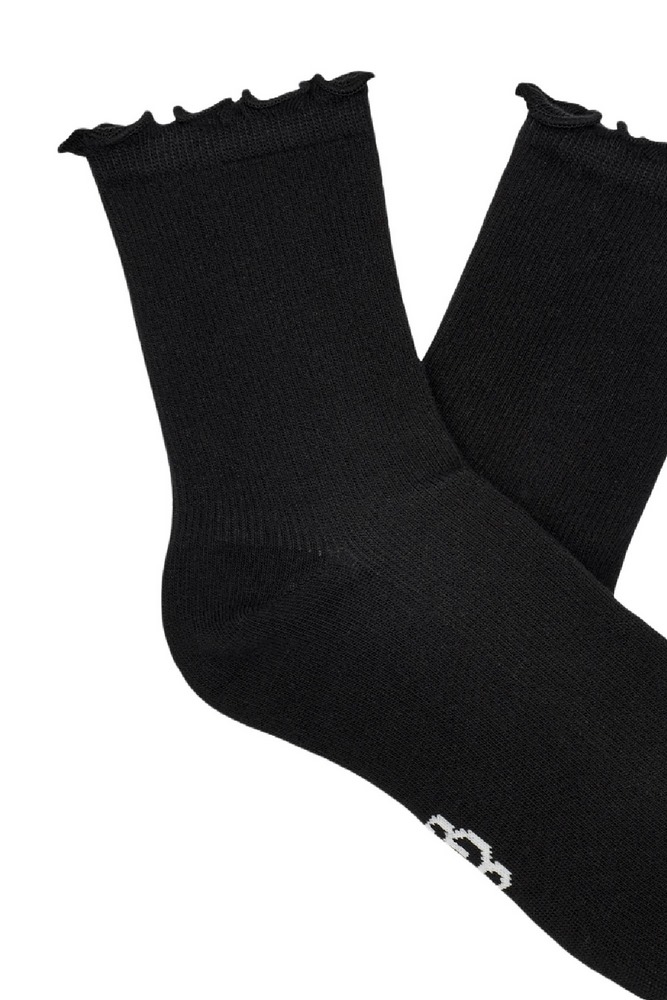 UGG KARSYN LETTUCE EDGE SOCK ΚΑΛΤΣΑ ΓΥΝΑΙΚΕΙΑ BLACK