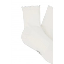 UGG KARSYN LETTUCE EDGE SOCK ΚΑΛΤΣΑ ΓΥΝΑΙΚΕΙΑ WHITE