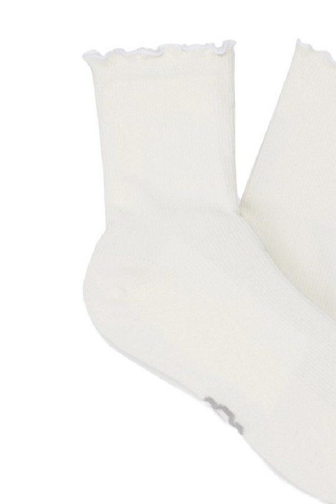 UGG KARSYN LETTUCE EDGE SOCK ΚΑΛΤΣΑ ΓΥΝΑΙΚΕΙΑ WHITE