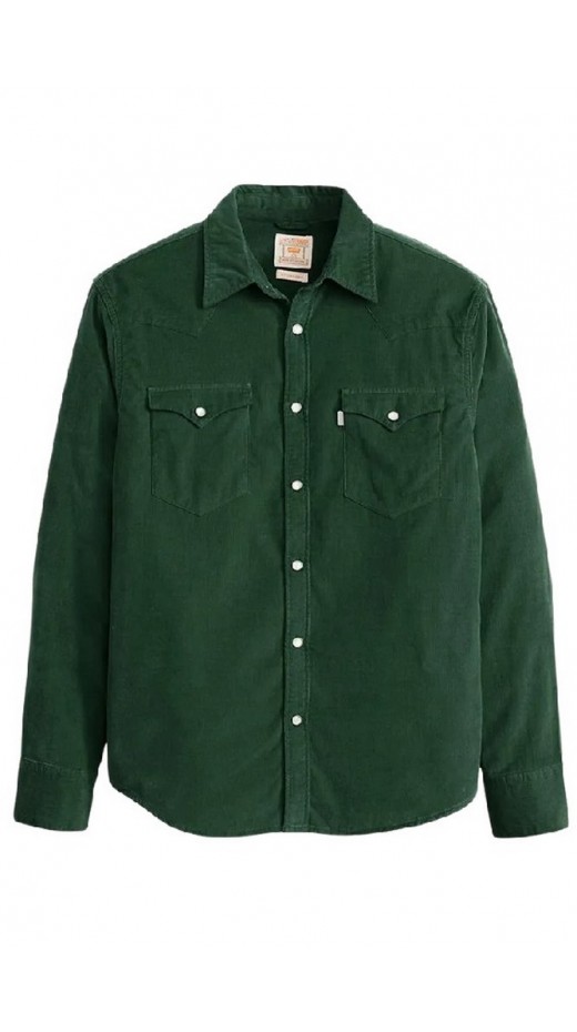 LEVIS BARSTOW WESTERN STANDARD 857440080 ΠΟΥΚΑΜΙΣΟ ΑΝΔΡΙΚΟ GREEN