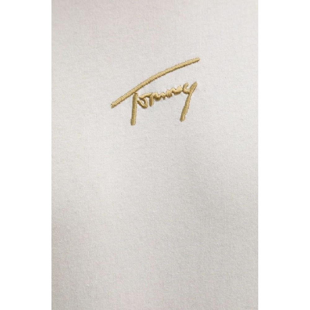 TOMMY JEANS REG GOLD SIGNATURE TEE T-SHIRT ΜΠΛΟΥΖΑ ΑΝΔΡΙΚΗ OFF WHITE