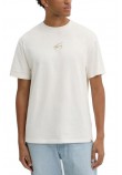 TOMMY JEANS REG GOLD SIGNATURE TEE T-SHIRT ΜΠΛΟΥΖΑ ΑΝΔΡΙΚΗ OFF WHITE