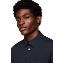 TOMMY HILFIGER TJM ORIGINAL STRETCH SHIRT ΠΟΥΚΑΜΙΣΟ ΑΝΔΡΙΚΟ BLACK