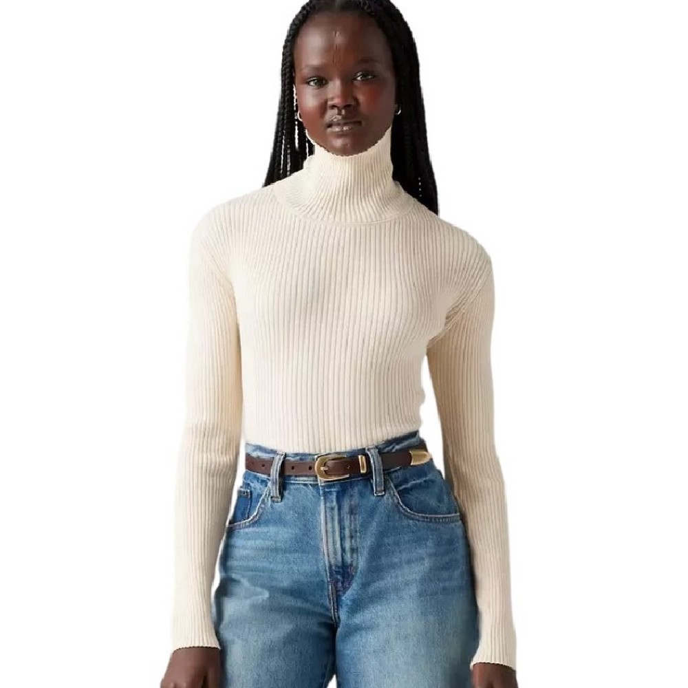 LEVIS TULIP TURTLENECK A85000000 ΜΠΛΟΥΖΑ ΓΥΝΑΙΚΕΙΑ OFF WHITE