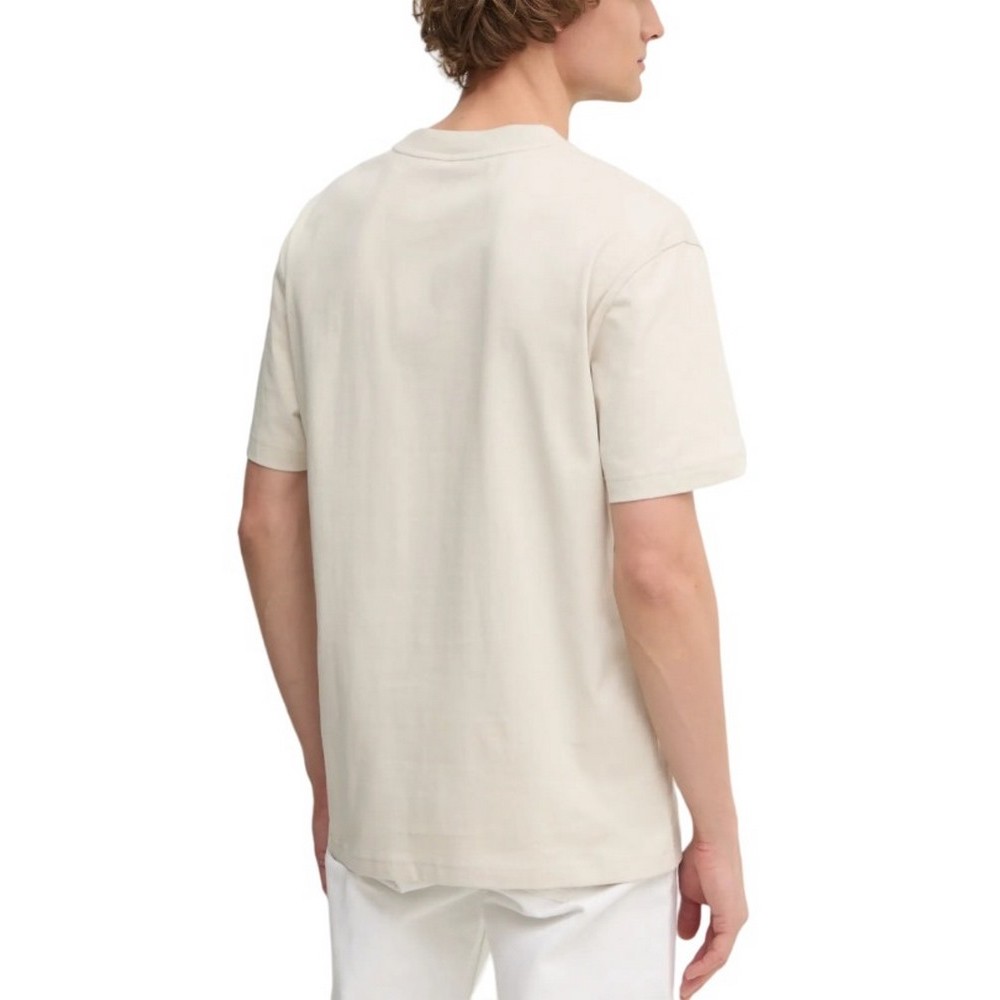 CALVIN KLEIN JEANS BRISTLE MONOLOGO TEE T-SHIRT ΜΠΛΟΥΖΑ ΑΝΔΡΙΚΗ BEIGE