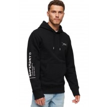 SUPERDRY D3 SDCD UTILITY SPORT LOGO LOOSE HOOD ΜΠΛΟΥΖΑ ΦΟΥΤΕΡ ΑΝΔΡΙΚΗ BLACK