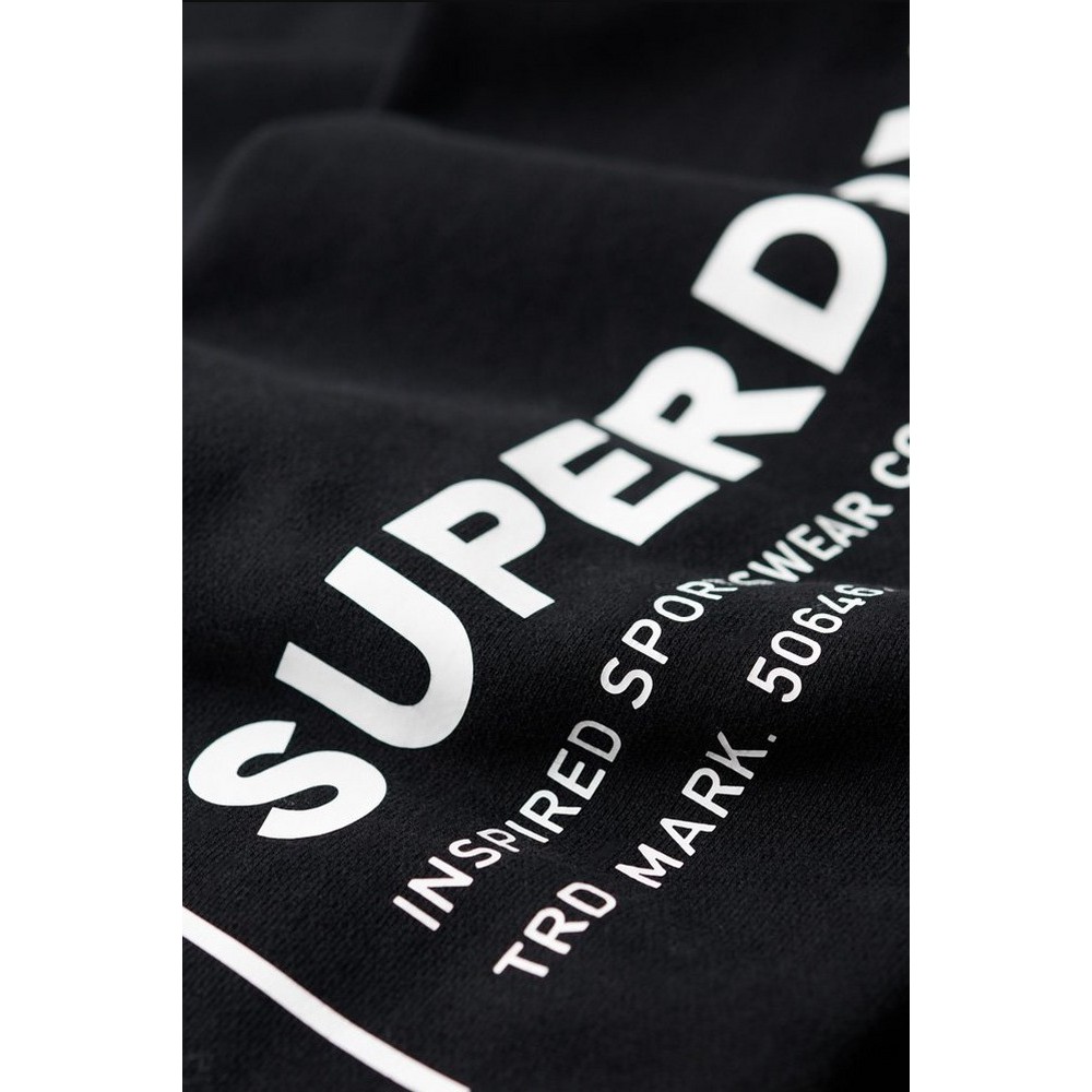 SUPERDRY D3 SDCD UTILITY SPORT LOGO LOOSE HOOD ΜΠΛΟΥΖΑ ΦΟΥΤΕΡ ΑΝΔΡΙΚΗ BLACK