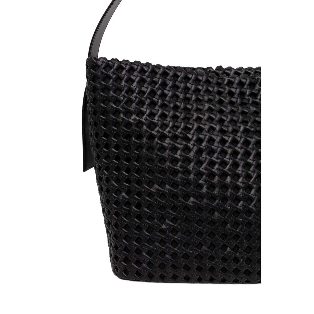 CALVIN KLEIN BRAIDED MEDIUM SHOPPER ΤΣΑΝΤΑ ΓΥΝΑΙΚΕΙΑ BLACK