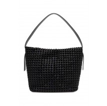 CALVIN KLEIN BRAIDED MEDIUM SHOPPER ΤΣΑΝΤΑ ΓΥΝΑΙΚΕΙΑ BLACK