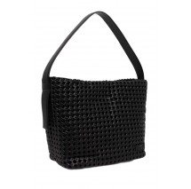 CALVIN KLEIN BRAIDED MEDIUM SHOPPER ΤΣΑΝΤΑ ΓΥΝΑΙΚΕΙΑ BLACK