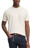 CALVIN KLEIN JEANS SHINY MONOLOGO TEE T-SHIRT ΜΠΛΟΥΖΑ ΑΝΔΡΙΚΗ BEIGE