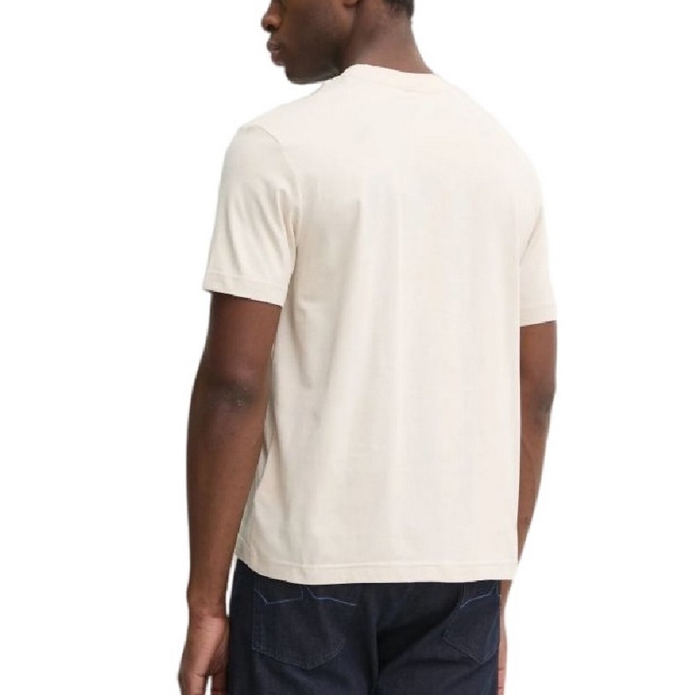 CALVIN KLEIN JEANS SHINY MONOLOGO TEE T-SHIRT ΜΠΛΟΥΖΑ ΑΝΔΡΙΚΗ BEIGE