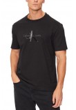 CALVIN KLEIN JEANS SHINY MONOLOGO TEE T-SHIRT ΜΠΛΟΥΖΑ ΑΝΔΡΙΚΗ BLACK