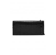 CALVIN KLEIN GLOW CHAIN MINI BAG CROCO ΤΣΑΝΤΑ ΓΥΝΑΙΚΕΙΑ BLACK