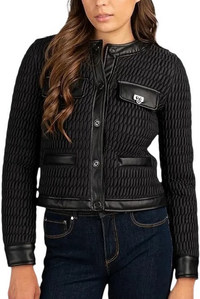 GUESS NEW IRENE QUILTED JACKET ΜΠΟΥΦΑΝ ΓΥΝΑΙΚΕΙΑ BLACK