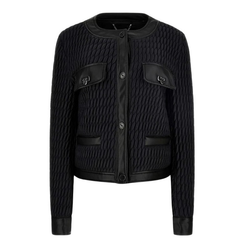 GUESS NEW IRENE QUILTED JACKET ΜΠΟΥΦΑΝ ΓΥΝΑΙΚΕΙΑ BLACK