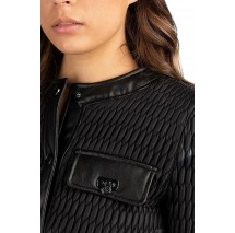 GUESS NEW IRENE QUILTED JACKET ΜΠΟΥΦΑΝ ΓΥΝΑΙΚΕΙΑ BLACK