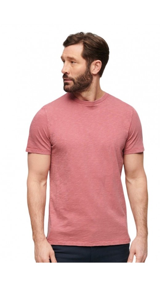 SUPERDRY STUD CREW NECK SLUB T-SHIRT ΜΠΛΟΥΖΑ ΑΝΔΡΙΚΗ ROSE