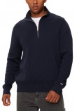 TOMMY JEANS REG HALF ZIP SWEATER ΜΠΛΟΥΖΑ ΠΛΕΚΤΗ ΑΝΔΡΙΚΗ NAVY