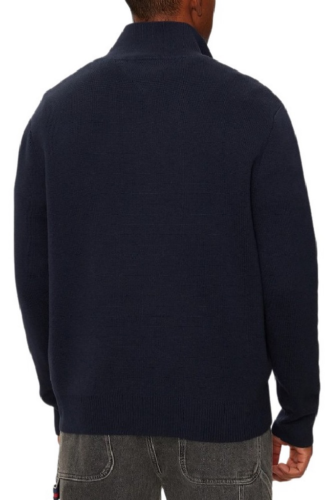 TOMMY JEANS REG HALF ZIP SWEATER ΜΠΛΟΥΖΑ ΠΛΕΚΤΗ ΑΝΔΡΙΚΗ NAVY