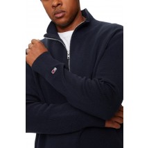 TOMMY JEANS REG HALF ZIP SWEATER ΜΠΛΟΥΖΑ ΠΛΕΚΤΗ ΑΝΔΡΙΚΗ NAVY