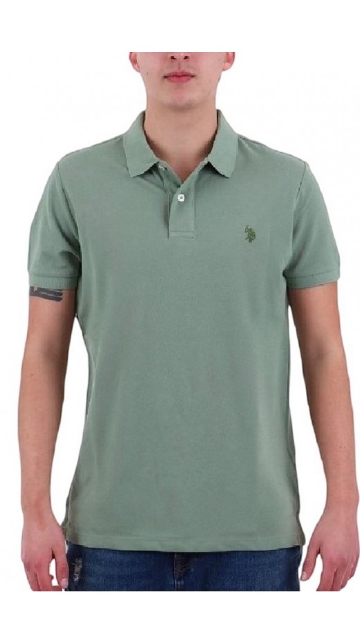 U.S POLO ASSN  41029 POLO T-SHIRT ΜΠΛΟΥΖΑ ΑΝΔΡΙΚΗ OLIVE