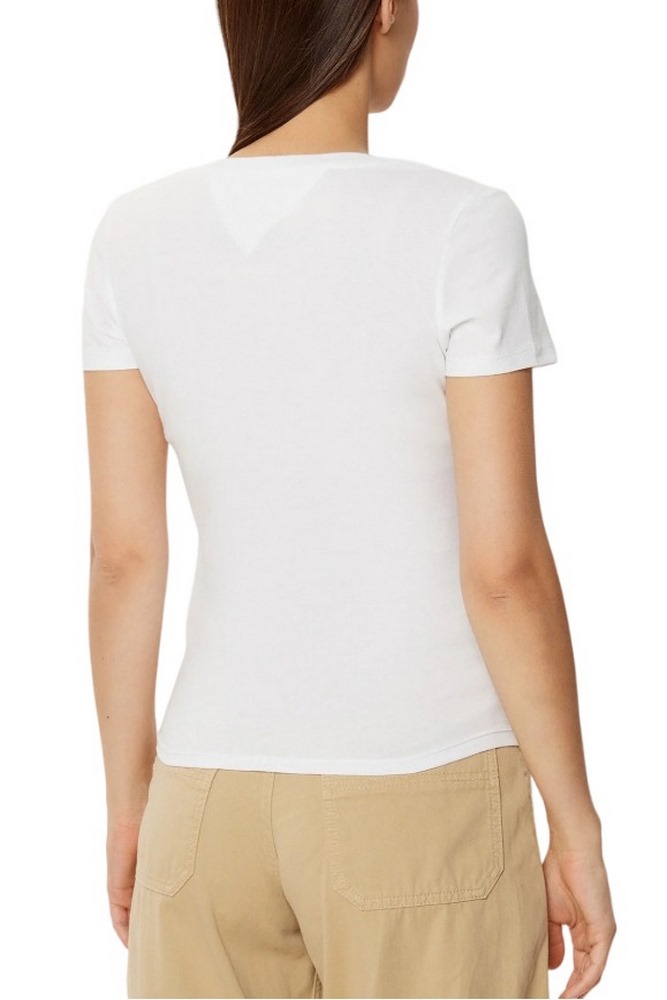 TOMMY JEANS V-NECK TEE T-SHIRT ΜΠΛΟΥΖΑ ΓΥΝΑΙΚΕΙΑ WHITE