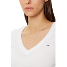 TOMMY JEANS V-NECK TEE T-SHIRT ΜΠΛΟΥΖΑ ΓΥΝΑΙΚΕΙΑ WHITE