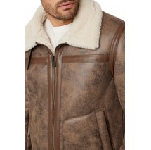 GUESS AVIATOR SHEARLING ΜΠΟΥΦΑΝ ΑΝΔΡΙΚΟ BROWN