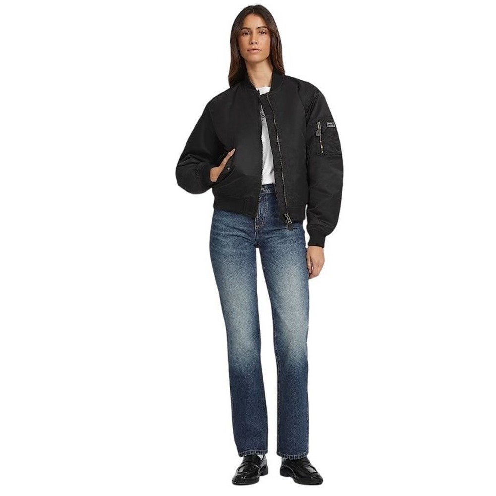 GUESS JEANS BOMBER JKT ΜΠΟΥΦΑΝ ΓΥΝΑΙΚΕΙΟ BLACK