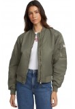 GUESS JEANS BOMBER JKT ΜΠΟΥΦΑΝ ΓΥΝΑΙΚΕΙΟ KHAKI